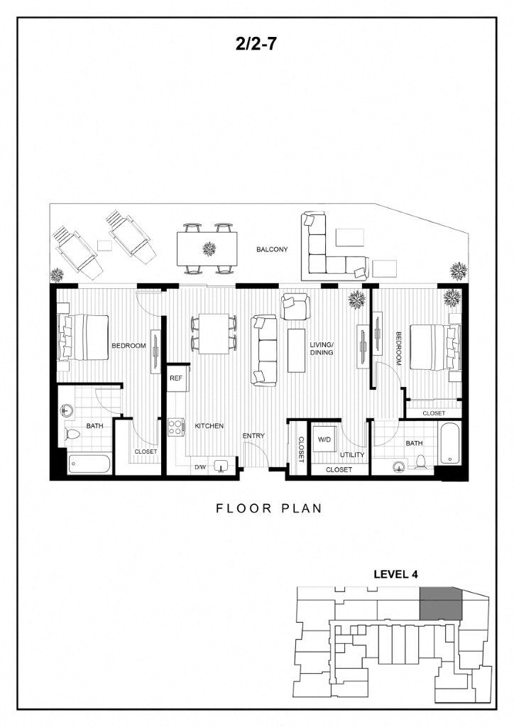 Floor Plans of BLU in Bellevue, WA